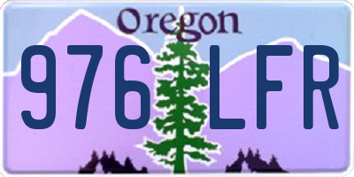 OR license plate 976LFR