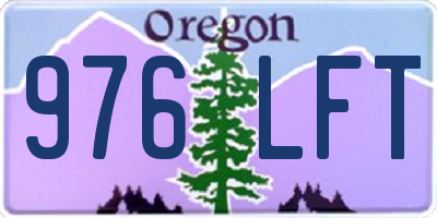 OR license plate 976LFT