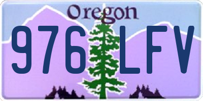 OR license plate 976LFV