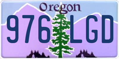 OR license plate 976LGD