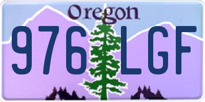 OR license plate 976LGF