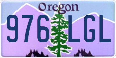 OR license plate 976LGL