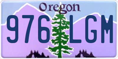OR license plate 976LGM