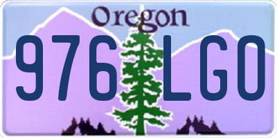 OR license plate 976LGO