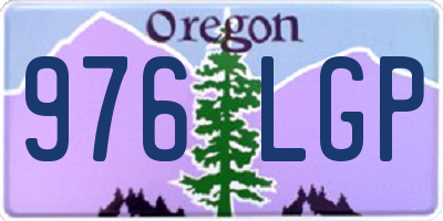 OR license plate 976LGP