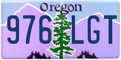 OR license plate 976LGT