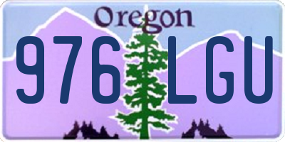 OR license plate 976LGU
