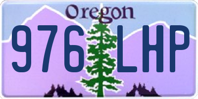 OR license plate 976LHP
