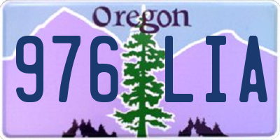OR license plate 976LIA