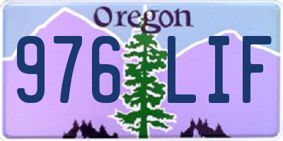 OR license plate 976LIF