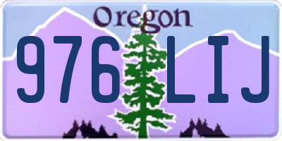 OR license plate 976LIJ