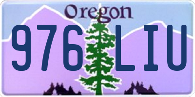 OR license plate 976LIU