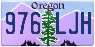 OR license plate 976LJH