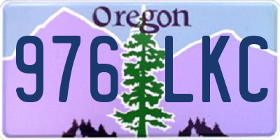 OR license plate 976LKC