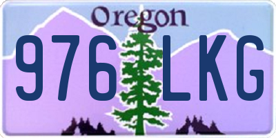 OR license plate 976LKG