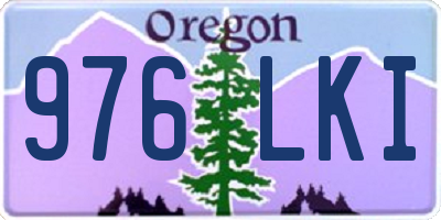 OR license plate 976LKI