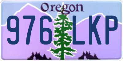 OR license plate 976LKP