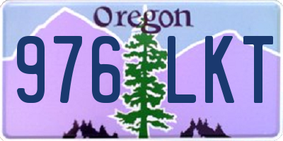 OR license plate 976LKT