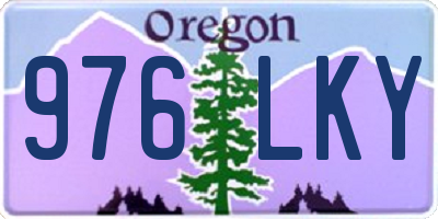 OR license plate 976LKY