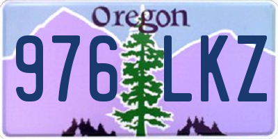OR license plate 976LKZ
