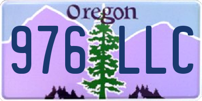 OR license plate 976LLC