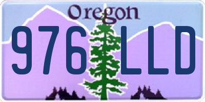 OR license plate 976LLD