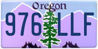 OR license plate 976LLF