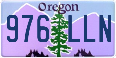 OR license plate 976LLN