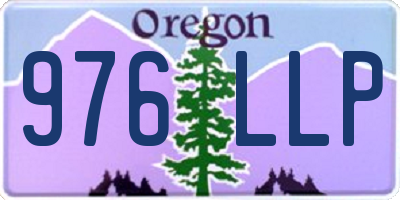 OR license plate 976LLP