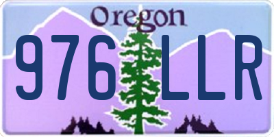 OR license plate 976LLR