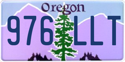 OR license plate 976LLT