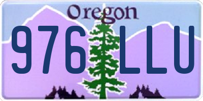 OR license plate 976LLU