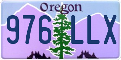 OR license plate 976LLX