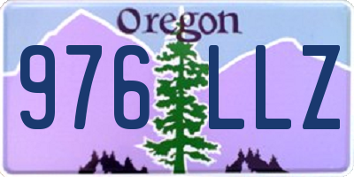 OR license plate 976LLZ