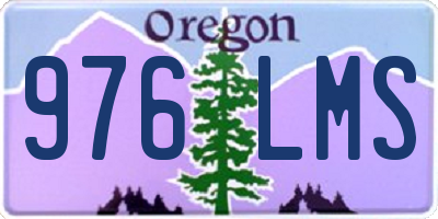 OR license plate 976LMS