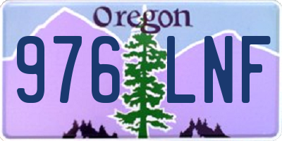 OR license plate 976LNF