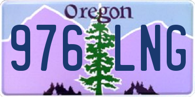 OR license plate 976LNG
