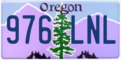 OR license plate 976LNL