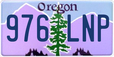 OR license plate 976LNP