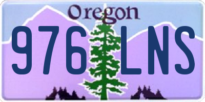 OR license plate 976LNS