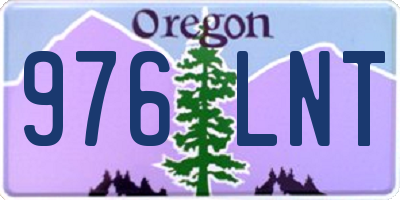 OR license plate 976LNT