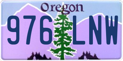 OR license plate 976LNW