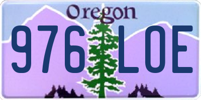 OR license plate 976LOE