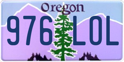 OR license plate 976LOL