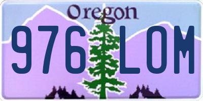 OR license plate 976LOM