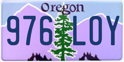 OR license plate 976LOY