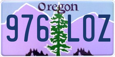 OR license plate 976LOZ