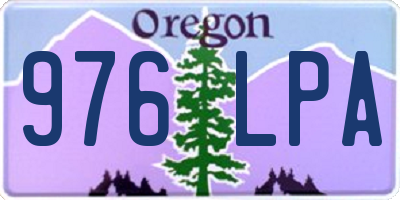 OR license plate 976LPA