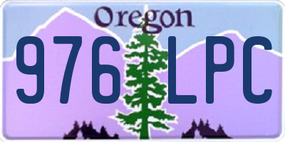 OR license plate 976LPC