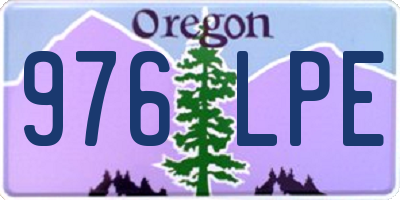 OR license plate 976LPE
